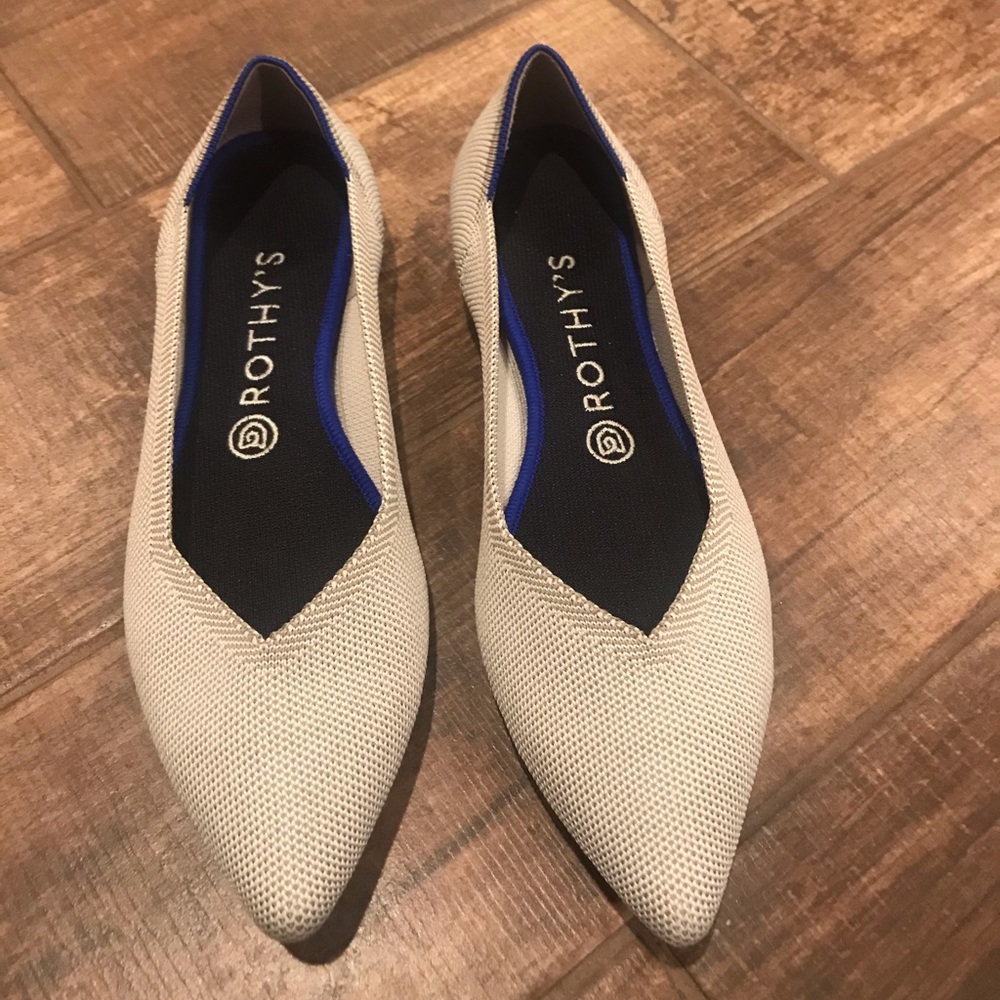 Rothy’s Flax Point Flat, Size 9
